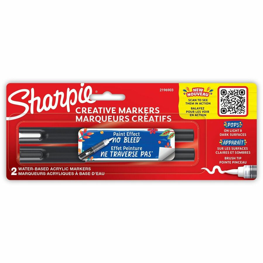 Sharpie Creative Markers - Assorted Ink - Acrylic Based, Water Based - Multipurpose - 2 / Pack