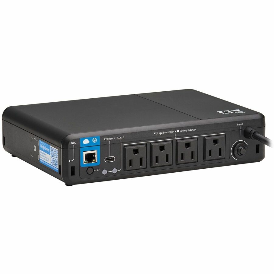 Tripp Lite series BC600RNC 600VA Desktop/Surface/Wall Mountable UPS - Desktop/Surface/Wall Mountable - 8 Hour Recharge - 1.20 Minute Stand-by - 120 V AC Input - 120 V AC Output - Single Phase - Pulse-width Modulated Sine Wave - USB - 4 x NEMA 5-15R Rec...