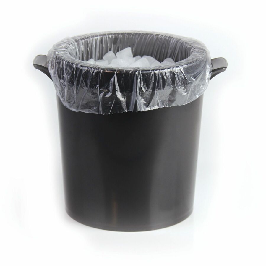 Heritage Ice Bucket Liners - 13" Width x 13" Depth x 0.20 mil (5 Micron) Thickness - High Density - Natural - High-density Polyethylene (HDPE), Resin - Can - 1 Carton