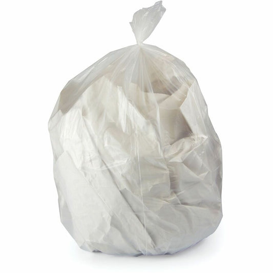 Heritage Eco Blend Max Can Liners - 55 gal Capacity - 41" Width x 53" Depth x 1.50 mil (38 Micron) Thickness - Clear - Linear Low-Density Polyethylene (LLDPE), Resin - Can - 1 Carton