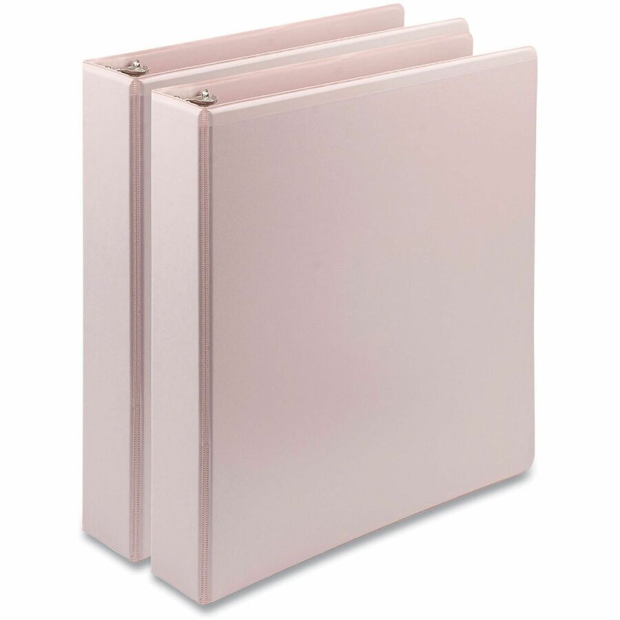 Samsill Earth's Choice BOHO D-Ring View Binders - 1 1/2" Binder Capacity - Letter - 8 1/2" x 11" Sheet Size - Fastener: D-Ring - Rose - 2 / Pack
