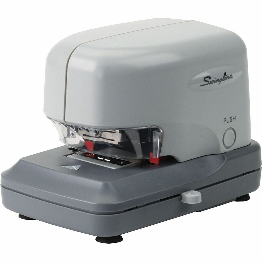 Swingline 690E Electronic Cartridge Stapler - Staples Upto 30 Sheet of 20lb Paper - Holds Upto 5000 Staple - 0.75" Throat Depth - Gray - 1 Each