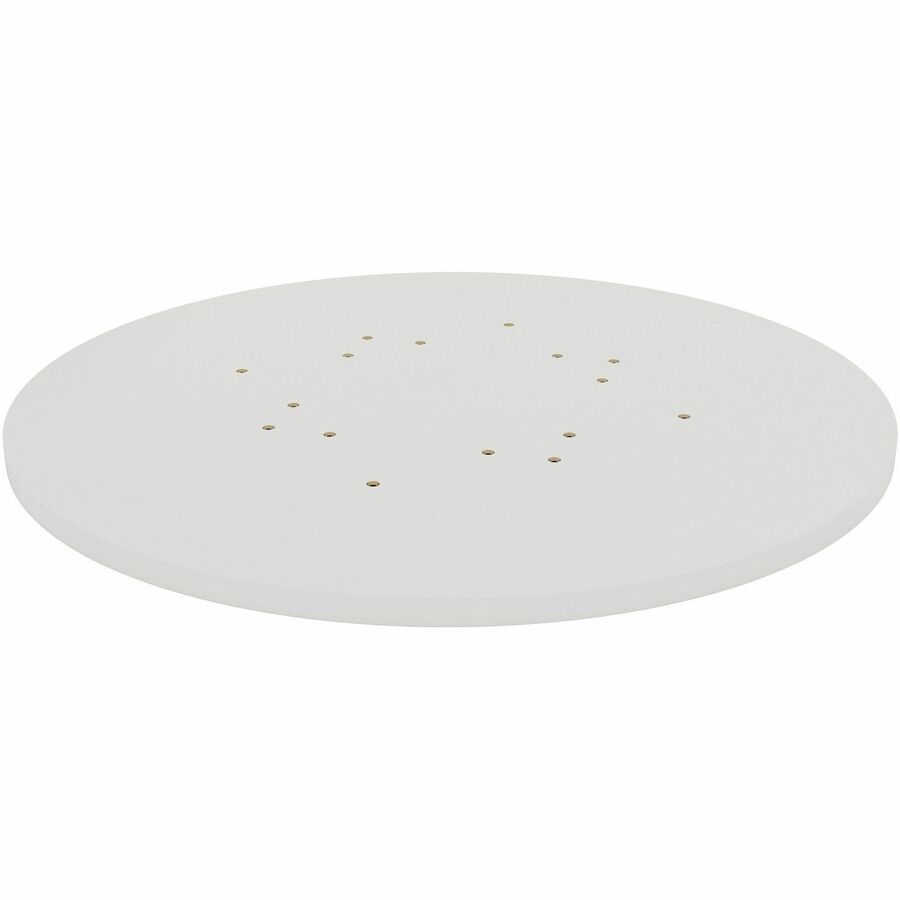 Lorell Hospitality/Conference Tabletop - Round - x 1" Thickness x 36" Diameter - Band Edge - White Table Top - Sturdy - For Reception Area, Conference Table, Breakroom, Lobby, Meeting, Office - 1 Each