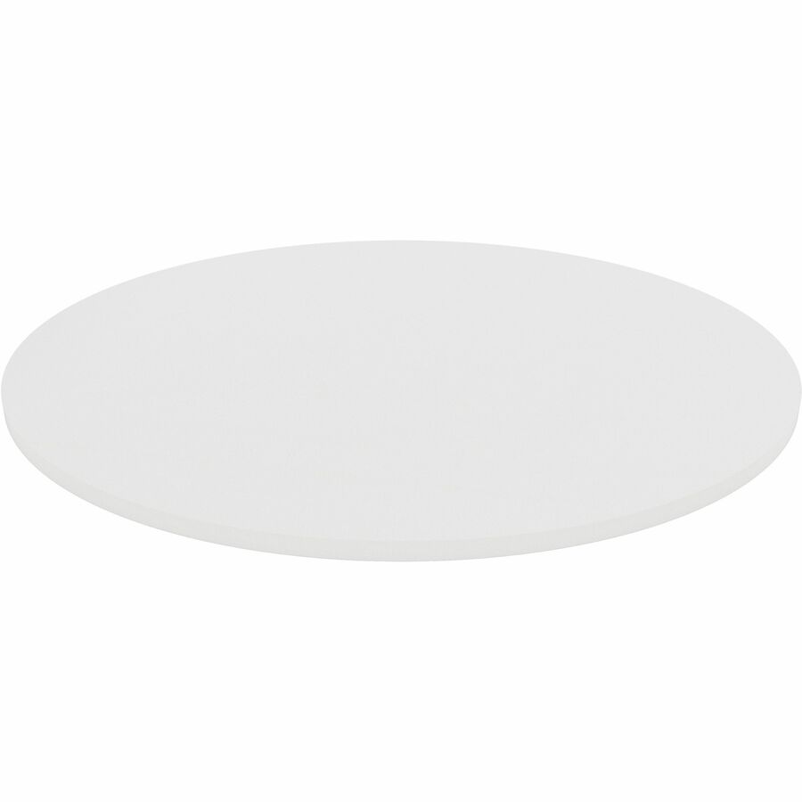 Lorell Hospitality/Conference Tabletop - Round - x 1" Thickness x 48" Diameter - Band Edge - White Table Top - For Reception Area, Conference Table, Breakroom, Lobby, Meeting, Office - 1 Each