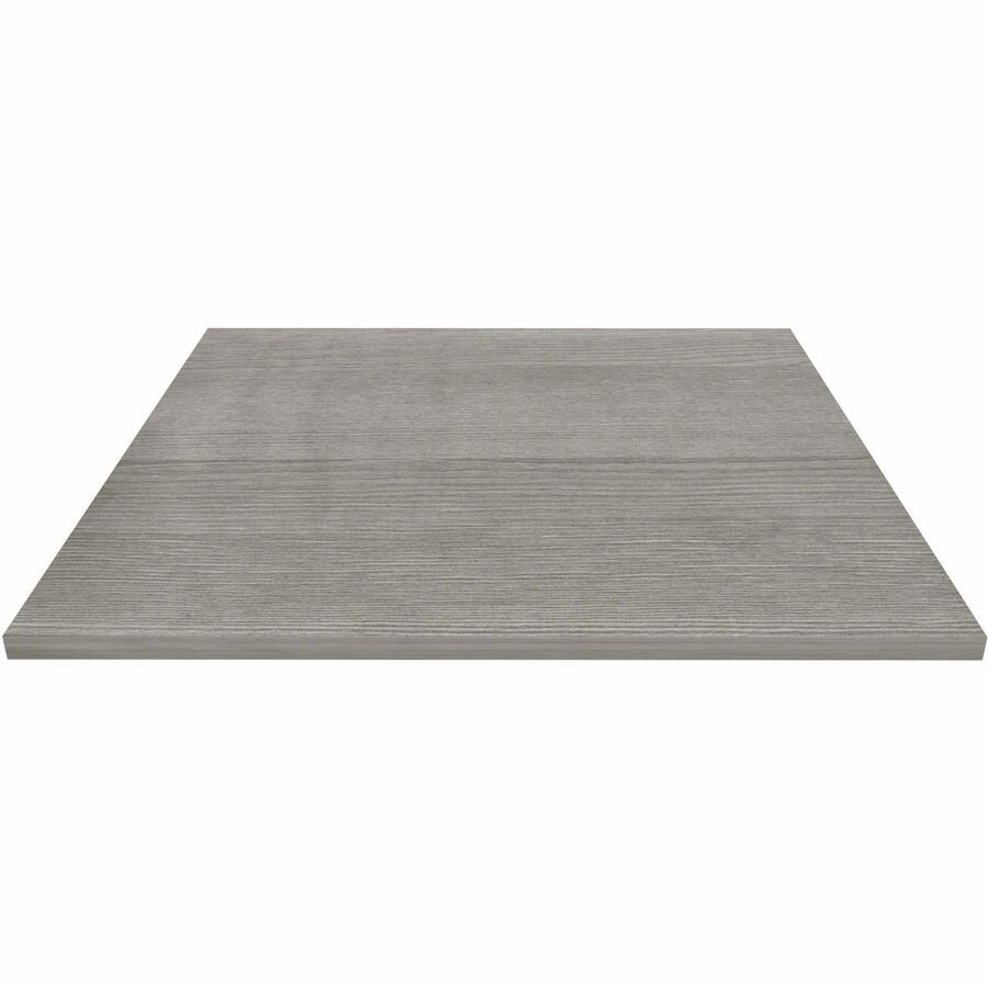 Lorell Hospitality/Conference Tabletop - Square - 36" Width x 1" Thickness x 36" Length - Band Edge - Weathered Charcoal Table Top - Sturdy - For Reception Area, Conference Table, Breakroom, Lobby, Meeting, Office - 1 Each