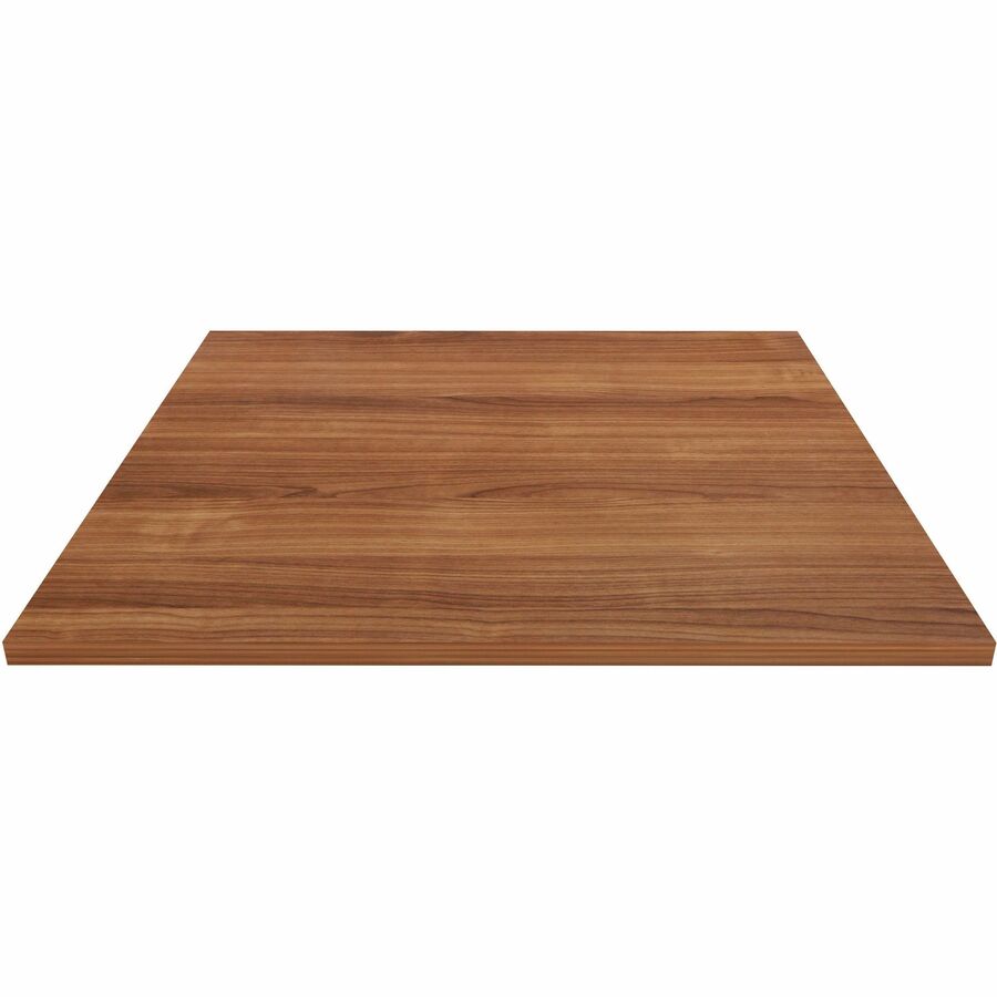 Lorell Hospitality/Conference Tabletop - Square - 36" Width x 1" Thickness x 36" Length - Band Edge - Walnut Table Top - For Reception Area, Conference Table, Breakroom, Lobby, Meeting, Office - 1 Each