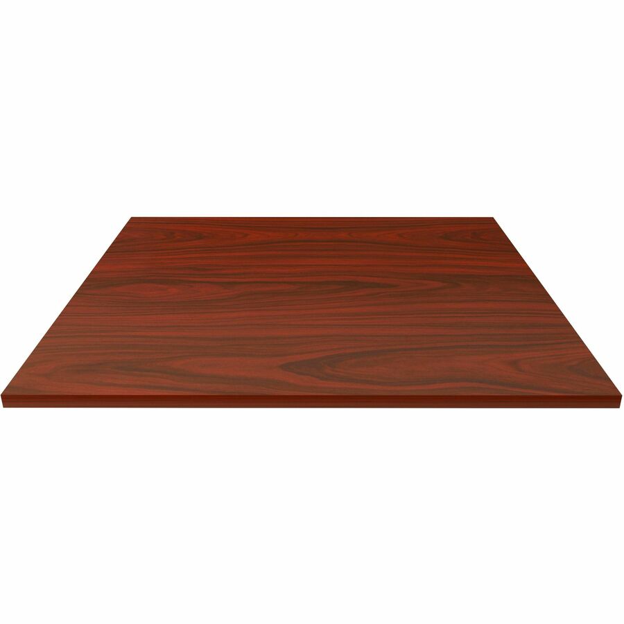 Lorell Hospitality/Conference Tabletop - Square - 42" Width x 1" Thickness x 42" Length - Band Edge - Mahogany Table Top - For Reception Area, Conference Table, Breakroom, Lobby, Meeting, Office - 1 Each