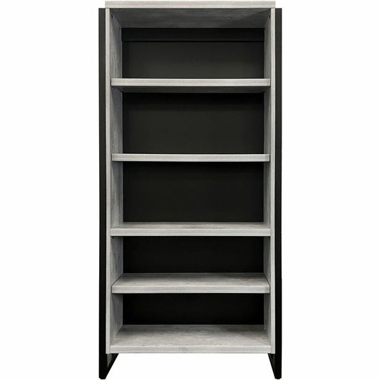 Martin Mason Concrete Laminate Unit - 78" Height x 36" Width x 12" Depth - 4 Shelve(s) - 3 Adjustable Shelf(ves) - Material: Thermofused Laminate (TFL) - Finish: Concrete, Wood - Durable, Long Lasting, Adjustable Shelf, Storage Space, Laminated - For S...