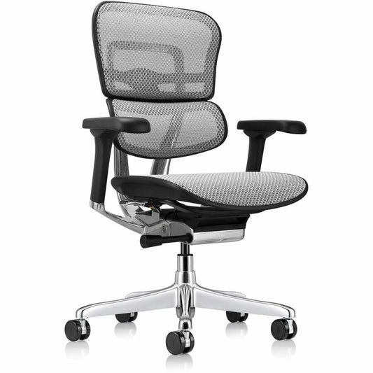 Eurotech ErgoHuman Gen2 Executive All-Mesh Chair - Fiber Polymer Composite (FPC) Frame Material - 5-star Base - Gray - Mesh - Armrest - 1 Each