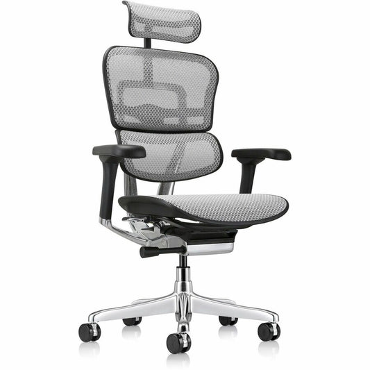 Eurotech ErgoHuman Gen2 Executive All-Mesh Chair - Black Seat Color - Mesh Seat Material - Black Back Color - Mesh Back Material - Black Frame Color - Fiber Polymer Composite (FPC) Frame Material - 5-star Base - Gray - Mesh - Armrest - 1 Each