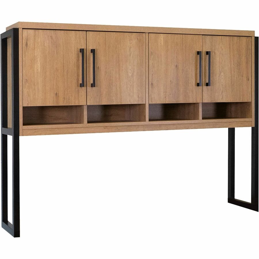 Martin Mason Monarca Laminate Unit - 47.5" Height x 66" Width x 12" Depth - 4 Door(s) - 2 Adjustable Shelf(ves) - Material: Thermofused Laminate (TFL) - Finish: Monarca Natural, Wood - Open Storage, Durable, Long Lasting - For Office Supplies, Document...