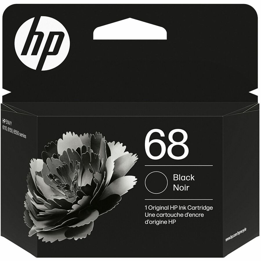 HP 68 Original Inkjet Ink Cartridge - Black - 1 Each - 160 Pages