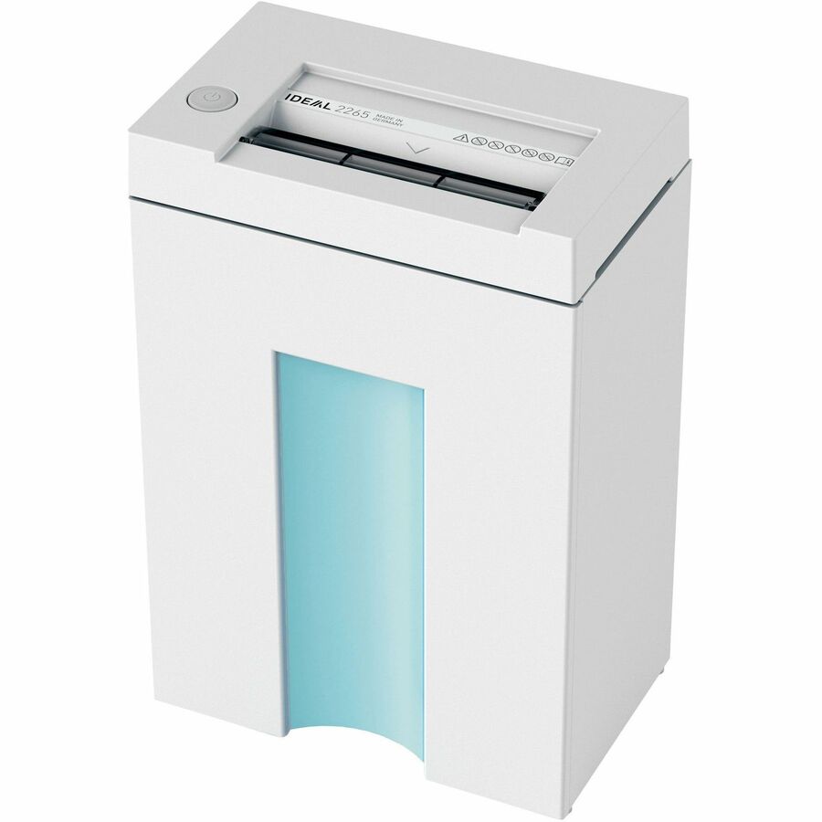 IDEAL Paper Shredder - Continuous Shredder - Cross Cut - 6 Per Pass - for shredding Paper Clip, Staples, Paper, Credit Card - P-4 - 8.70" Throat - 5 gal Wastebin Capacity - 149.14 W - White - TAA Compliant