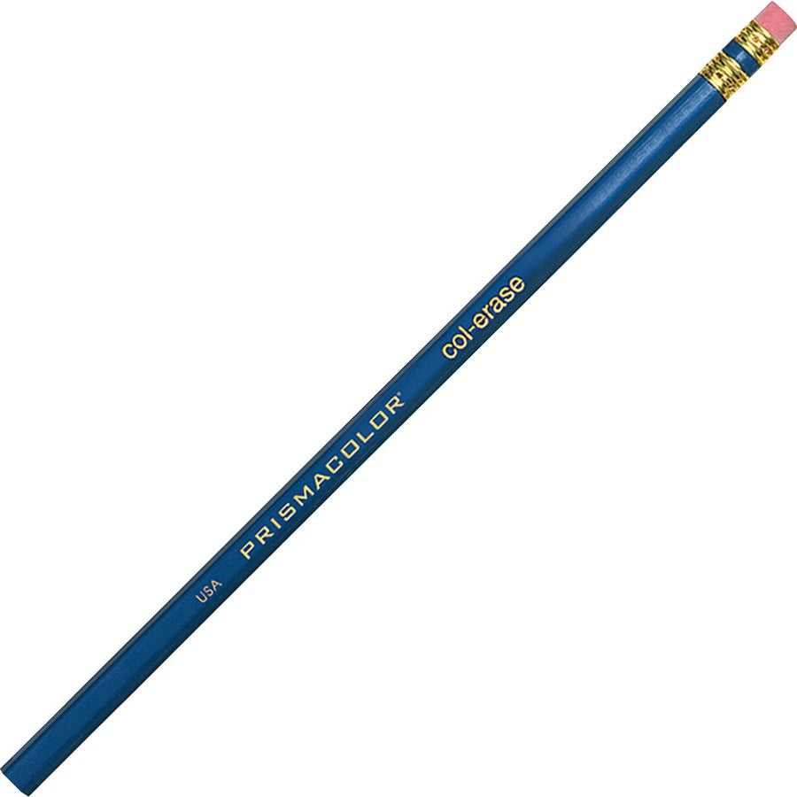 Prismacolor Col-Erase Pencils - Blue Lead - Blue Barrel - 12 / Dozen