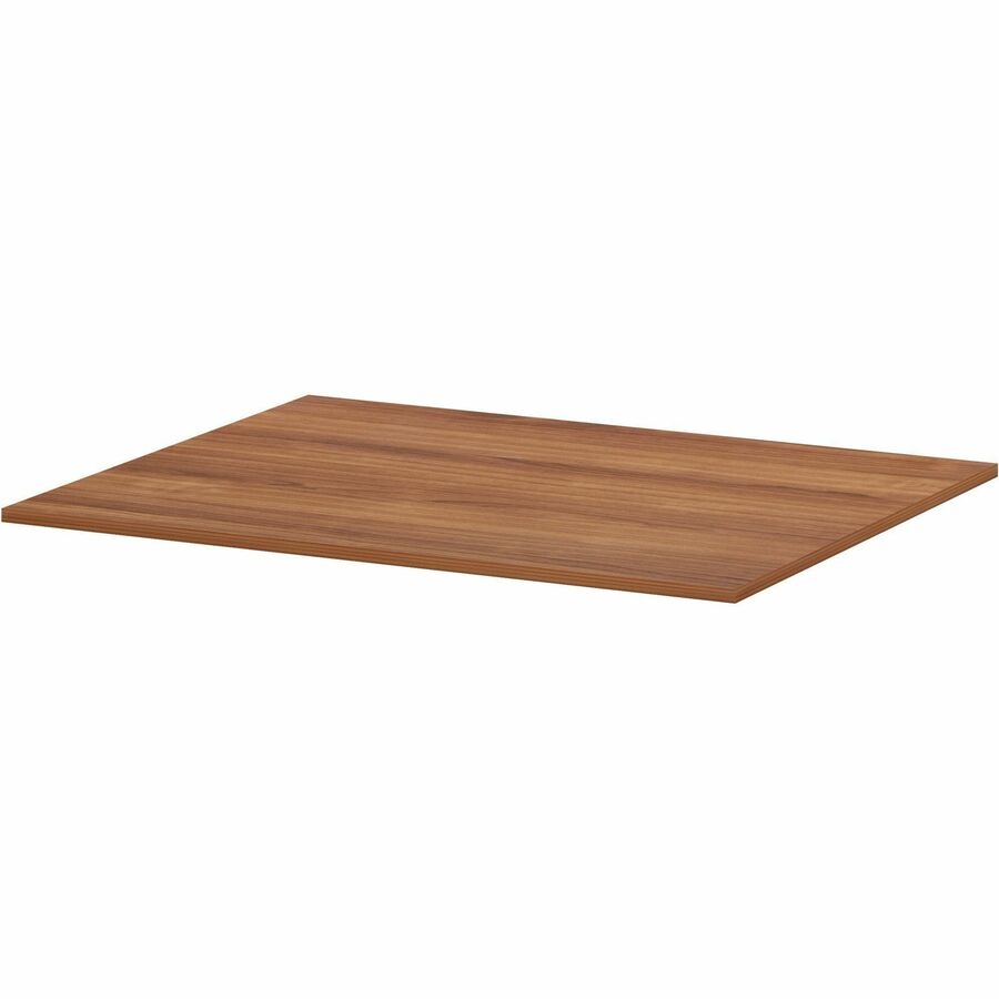 Lorell Essentials Modular Conference Tables - 1" Height x 59" Width x 47" Depth - Band Edge - Walnut Table Top - Modular, Eco-friendly - For Meeting, Office - 1 Each