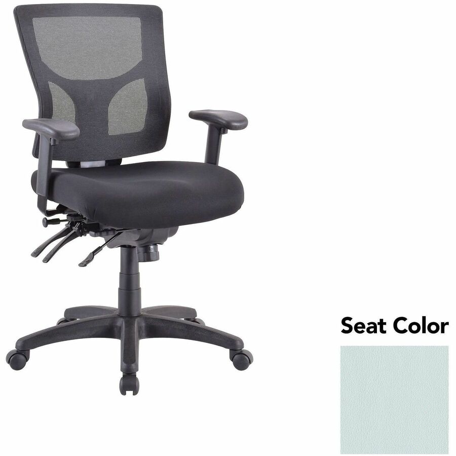 Lorell Multifunctional Mesh Mid-back Executive Chair - Castillo Breezy Seat Color - Mesh Back Material - Mid Back - 1 Each