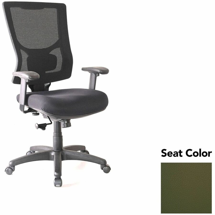 Lorell Conjure High-Back Swivel/Tilt Office Chair - Canyon Fern Seat Color - Polyurethane Foam Seat Material - Mesh Back Material - High Back - Armrest - 1 Each
