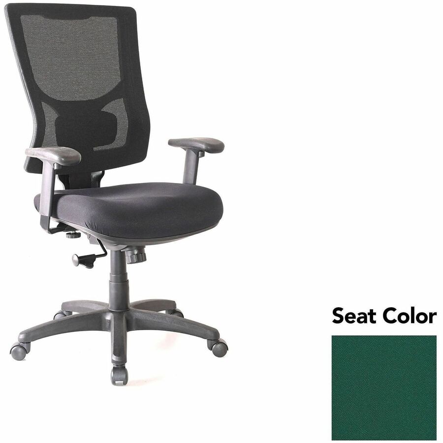 Lorell Conjure High-Back Swivel/Tilt Office Chair - Forte Chive Seat Color - Polyurethane Foam Seat Material - Mesh Back Material - High Back - Armrest - 1 Each