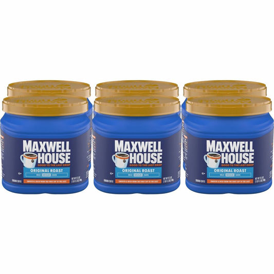 Maxwell House Ground Coffee Brew Pack - Medium - Ground - Original - 6 / Carton