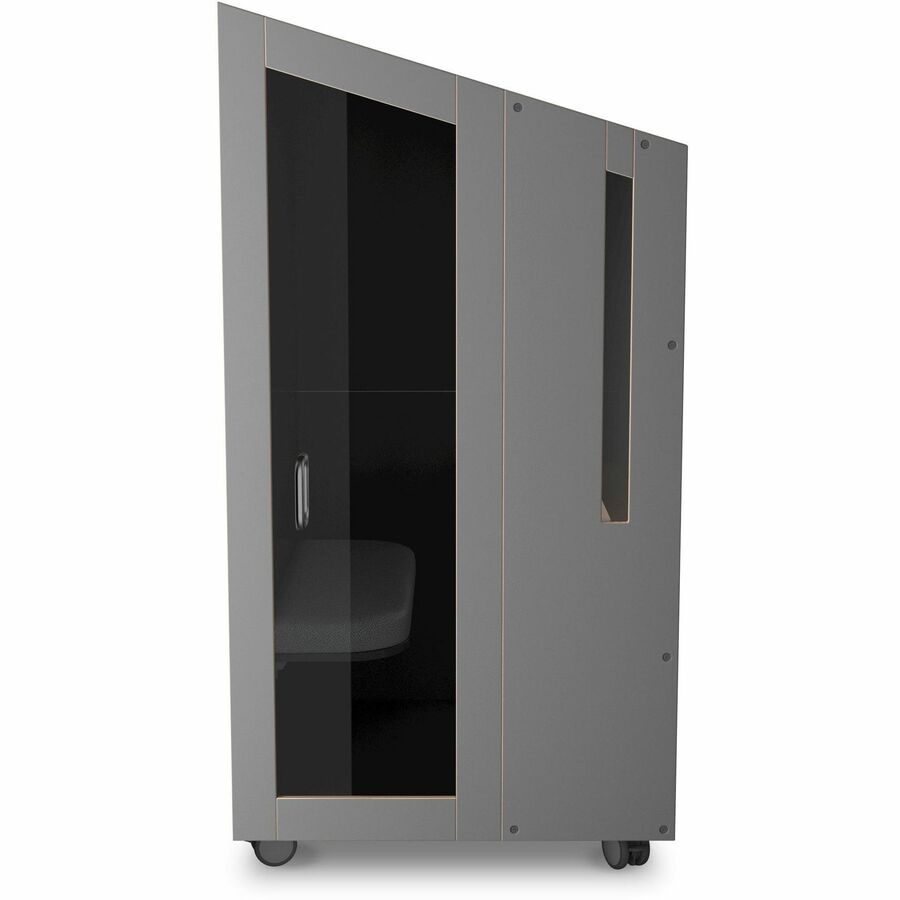 NOOK Solo Privacy Booth - 77" Height x 40" Width x 37" Depth - White - Laminate - 1 Each