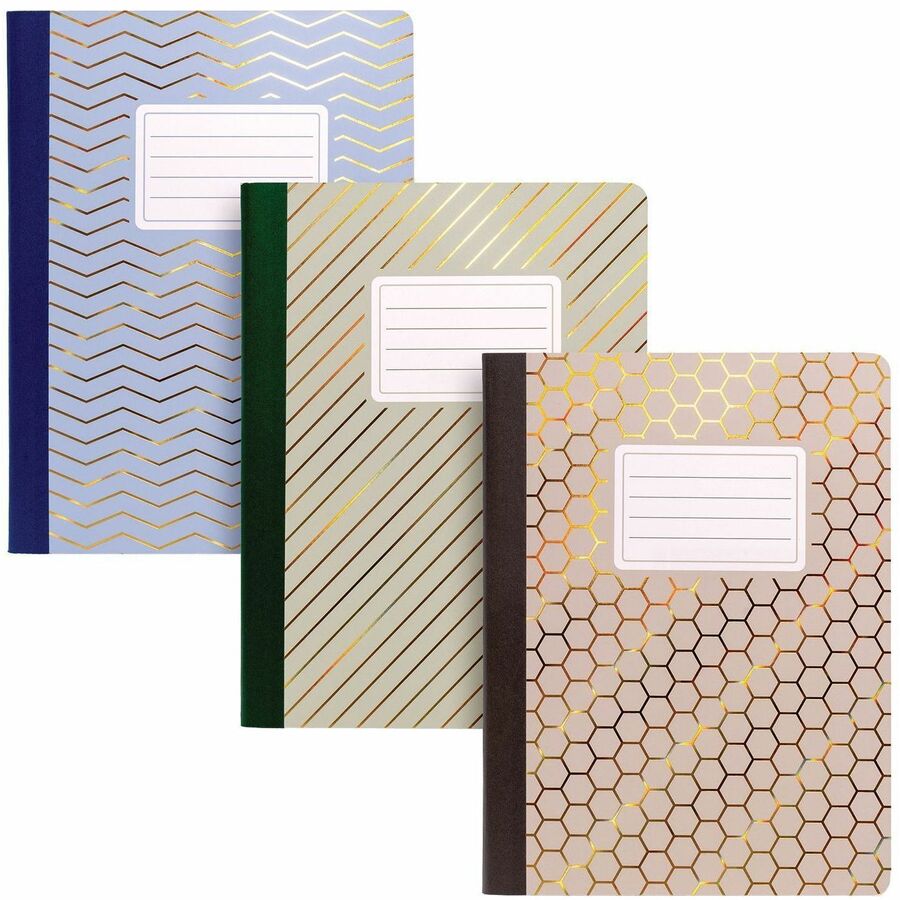Pukka Pads Haze Notebook - 70 Sheets - 140 Pages - Stitched - 80 g/m², Grammage - B5 - 6 29/32" x 9 4/5" Sheet Size - Rounded Corner, Sturdy Cover - 3 / Pack