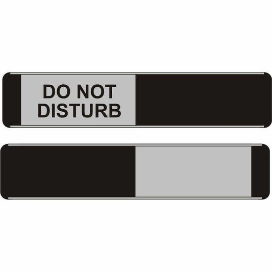Stewart Superior Indication Sign - Print/Message "Do Not Disturb" - 10" Width x 2" Height - Door - Aluminum, Polyvinyl Chloride (PVC) - Multicolor - 1 Each