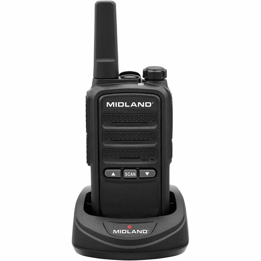 Midland Radio BR10 License-Free Business Radio - Built-in Flashlight - Drop Resistant - Lithium Ion (Li-Ion) - Black, Gray - 2 / Each