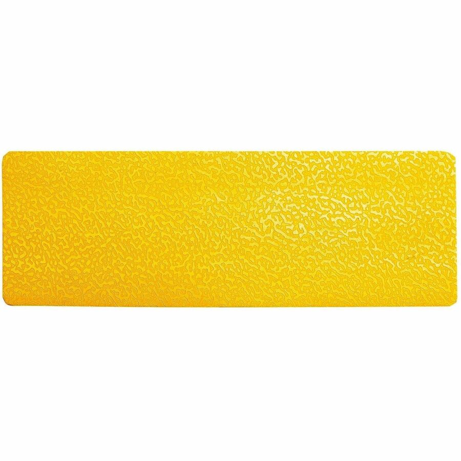 DURABLE Floor Marking Shape: Stripe - 10 PK - 2" Width x 5.9" Depth - Rectangular Shape - Abrasion Resistant, Permanent Adhesive, Slip Resistant, Easy Installation, Self-adhesive, Durable - Safety, Indoor, Driving Area, Walking Area - Plastic - Yellow...