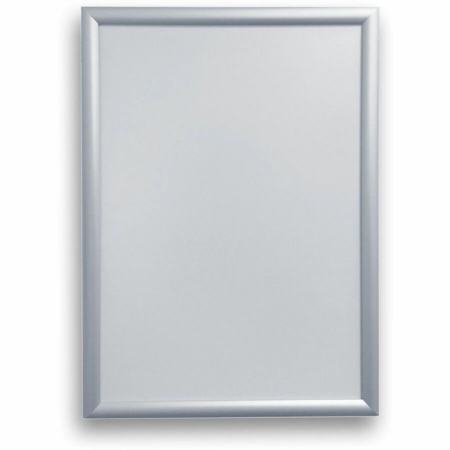 Deflecto Wall Mount Snap Frame - 19.13" x 25.25" Frame Size - Holds 18" x 24" Insert - Wall Mountable - Landscape, Portrait - Lightweight, Front Loading, Anti-glare - Aluminum, Plastic - Silver - 1 Each