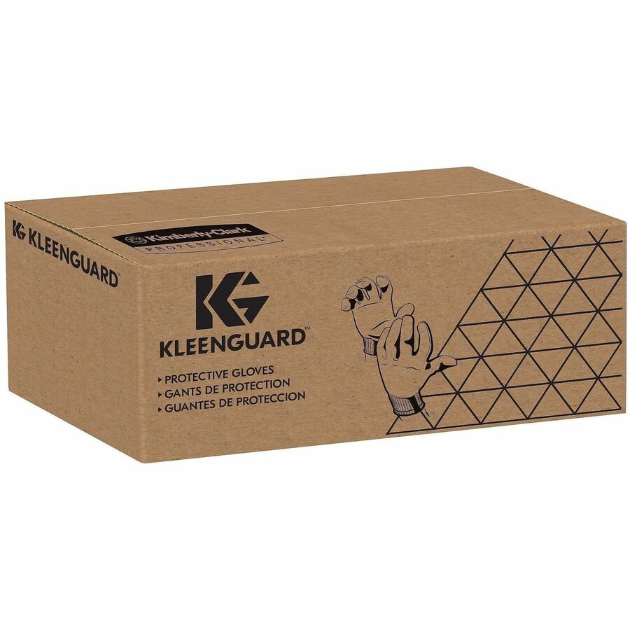 KleenGuard G40 Multi-Purpose Work Gloves - 9.44" Glove Length - Abrasion, Grease, Oil Protection - Nitrile Foam Coating - 9 Size Number - Large Size - For Right/Left Hand - Nitrile Foam, Nylon - Black, Blue - Abrasion Resistant, Stain Resistant, Washab...