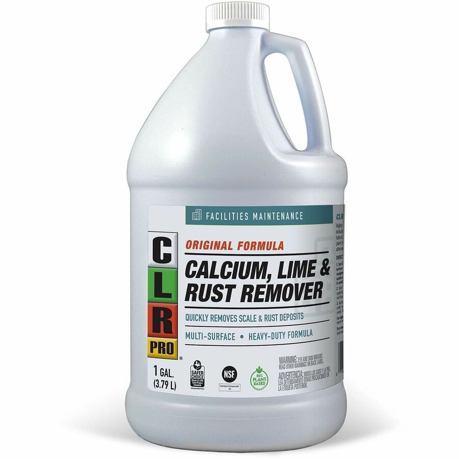CLR Pro Calcium, Lime & Rust Remover - For Multipurpose - Spray - 128 fl oz (4 quart) - Phosphate-free - White - 1 Bottle