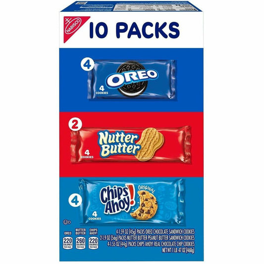 Mondelez Cookie Packs - Assorted - 1 Box