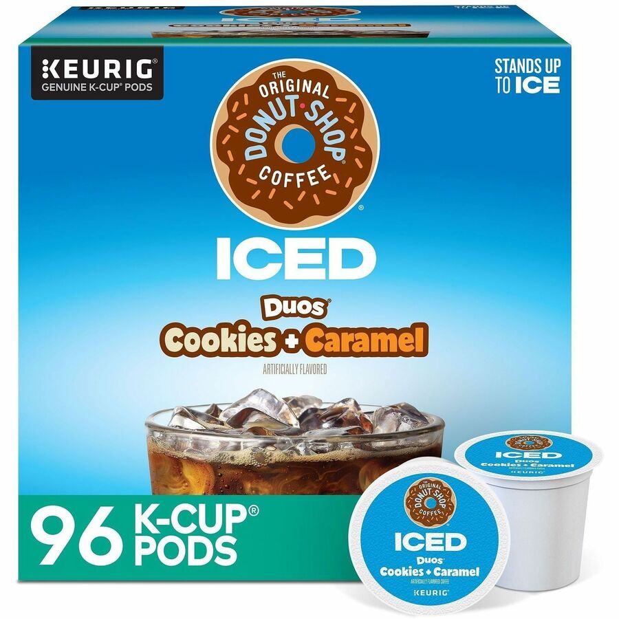 McCafe K-Cup Iced Duos Cookies & Caramel Coffee - Compatible with Keurig Brewer - Ice Coffee - Medium - Per Box - 24 K-Cup - K-Cup - Cookies + Caramel - Kosher - 4 / Carton