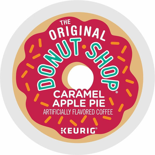 The Original Donut Shop&reg, K-Cup Caramel Apple Pie Coffee - Compatible with Keurig Brewer - Light - Per Box - 24 K-Cup - K-Cup - Caramel Apple Pie - Kosher - 4 / Carton
