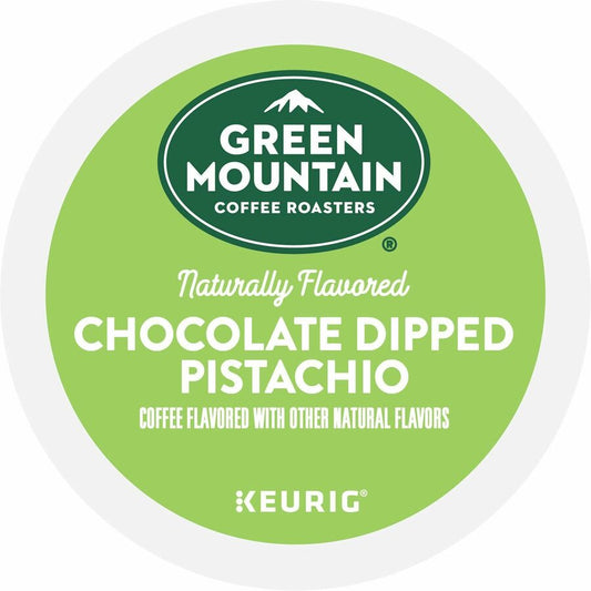Green Mountain Coffee Roasters&reg, K-Cup Chocolate Dipped Pistachio Coffee - Compatible with Keurig Brewer - Medium - Per Box - 24 K-Cup - K-Cup - Chocolate Dipped Pistachio - Kosher - 4 / Carton