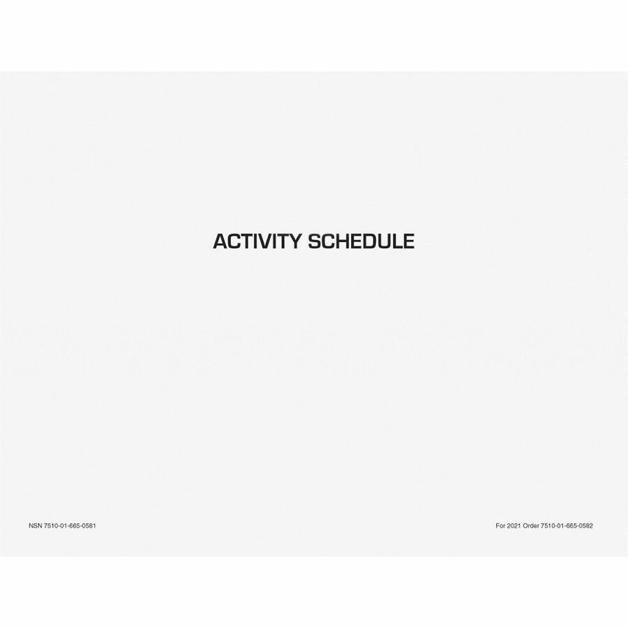 Unicor Flip Style Activity Schedule Calendar - Monthly - 2027 to 2027 - 2 Month Single Page Layout - Letter - 8 1/2" x 11" Sheet Size - Saddle Stitch - White - 220 / Pack