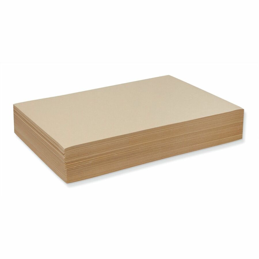 Pacon&reg, Standard-Weight Manila Drawing Paper - 12" x 18" Sheet Size - Manila Paper - Recyclable, Standard Weight - 500 / Pack