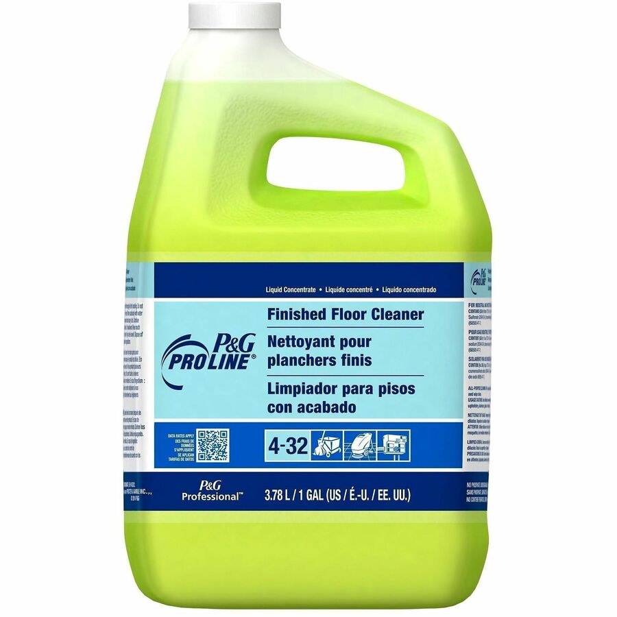 Mr. Clean Finished Floor Cleaner - For Multipurpose - 128 fl oz (4 quart) - Recommended For: Dirt Remover, Residue Remover - Phosphate-free - Green - 1 Carton