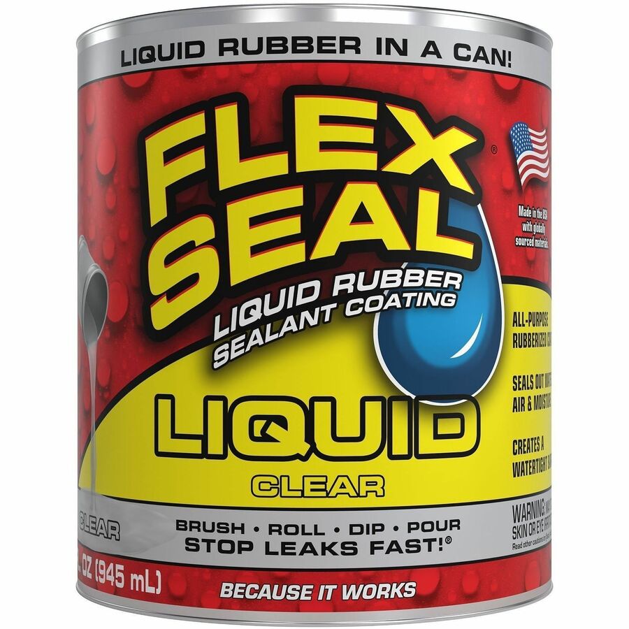 FLEX SEAL Sealant - Synthetic Rubber - Clear - 2 lb - 1