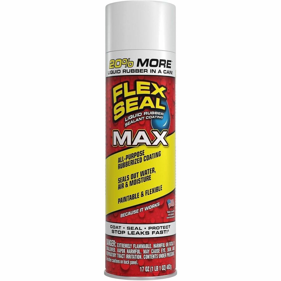 FLEX SEAL Liquid Rubber Sealant Coating Spray - Synthetic Rubber - White - 1.06 lb - 1