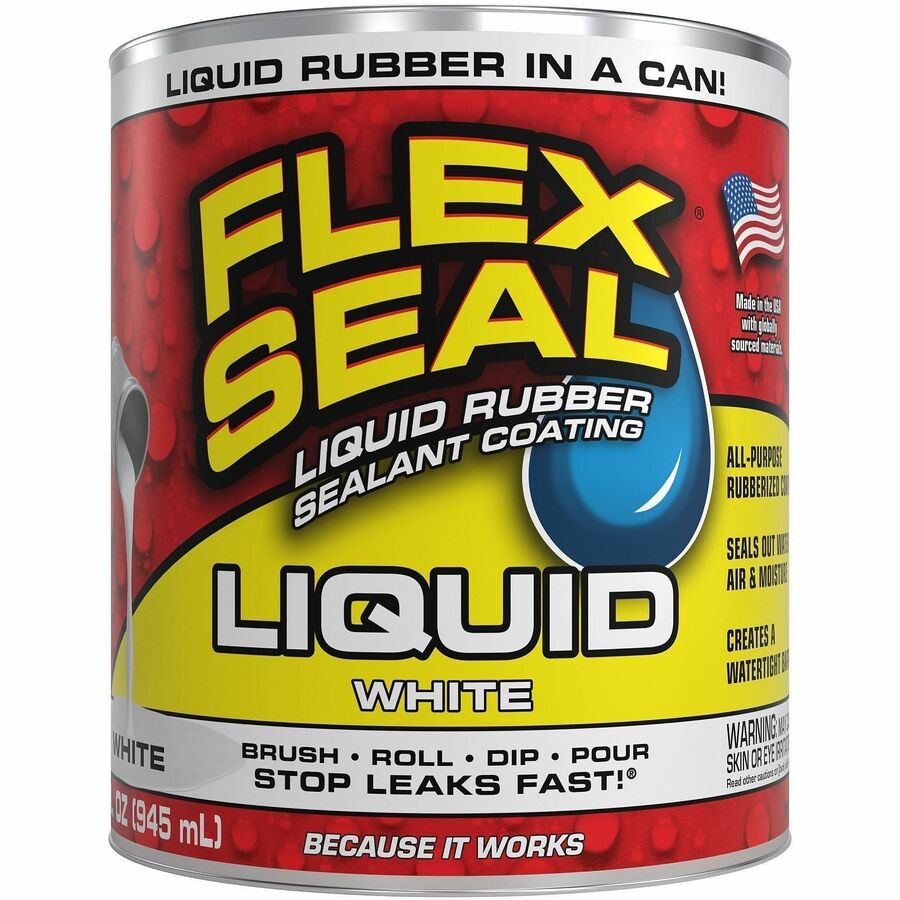 FLEX SEAL Sealant - Synthetic Rubber - White - 2 lb - 1