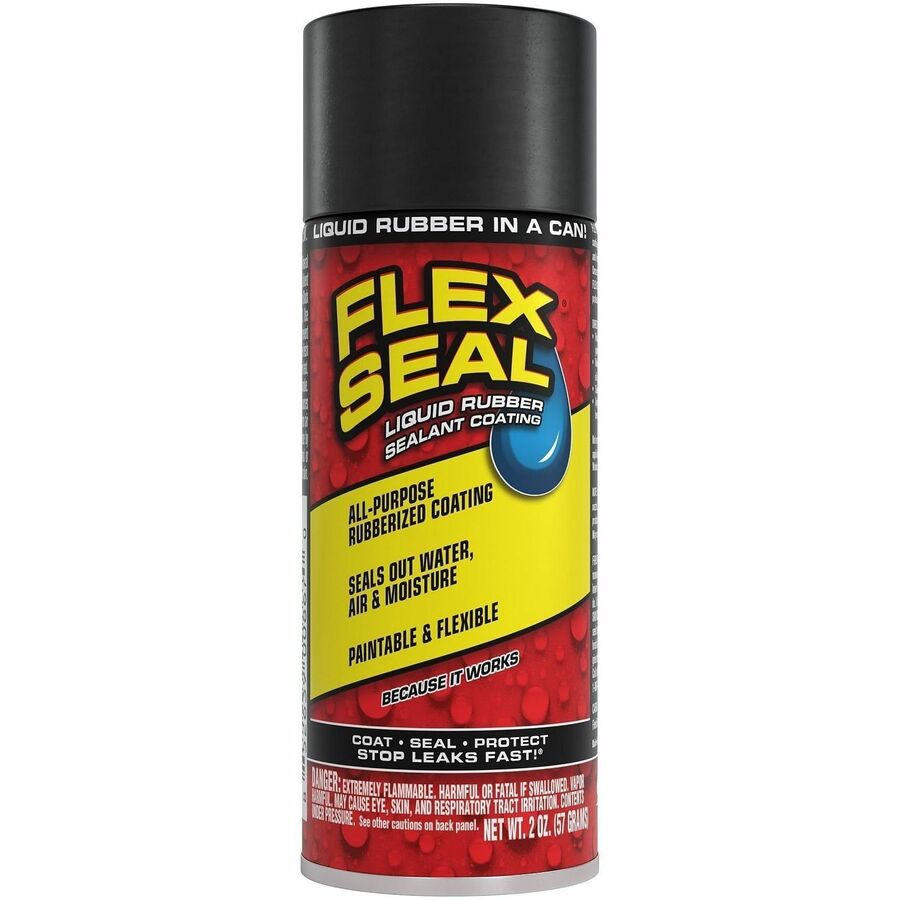 FLEX SEAL Liquid Rubber Sealant Coating Spray - Synthetic Rubber - Black - 0.12 lb - 1