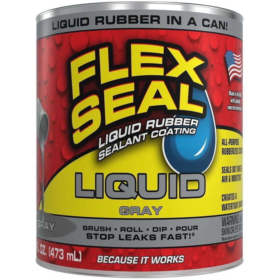 FLEX SEAL Sealant - Synthetic Rubber - Gray - 1 lb - 1