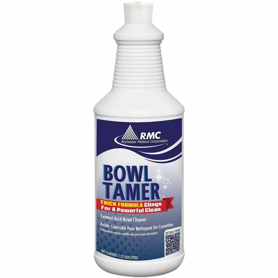 RMC Tamed-Acid Toilet Bowl Cleaner - For Multipurpose - Foam - 1.6 pH - Floral Scent - Recommended For: Scale Remover, Rust Remover - Descale - Blue Green - 6 / Carton