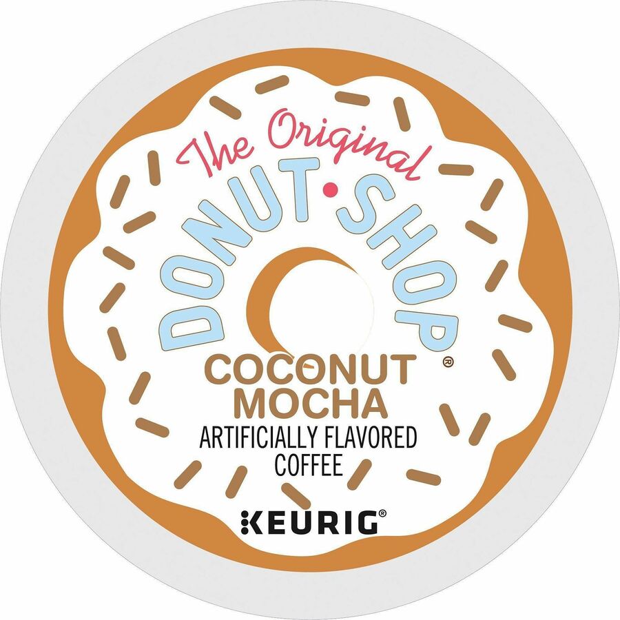The Original Donut Shop K-Cup, Pod Coconut Mocha - Compatible with Keurig Brewer - Medium - 24 K-Cup - K-Cup, Pod - Coconut Mocha - 4 / Carton