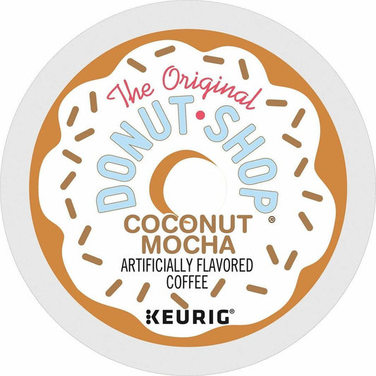 The Original Donut Shop K-Cup, Pod Coconut Mocha - Compatible with Keurig Brewer - Medium - 24 K-Cup - K-Cup, Pod - Coconut Mocha - 4 / Carton