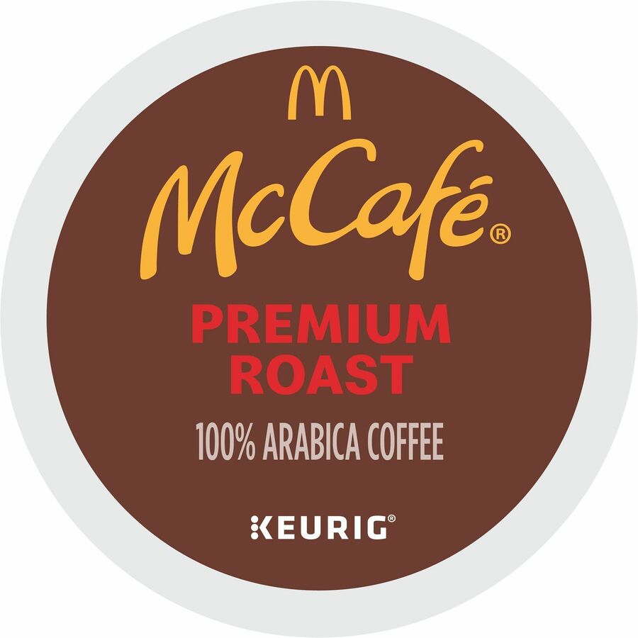 McCaf&eacute, &reg, K-Cup Premium Roast Coffee - Compatible with Keurig K-Cup Brewer - Medium - 24 K-Cup - K-Cup - Premium Roast - 4 / Carton