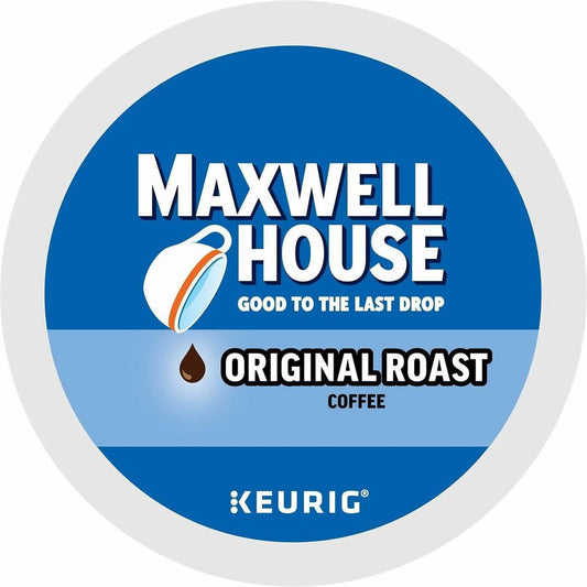 Maxwell House K-Cup Original Roast Coffee - Compatible with Keurig K-Cup Brewer - Medium - 24 K-Cup - K-Cup - Arabica, Robusta, Original Roast - 4 / Carton