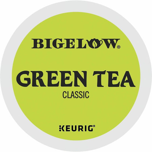 Bigelow, Classic Blend Green Tea Green Tea K-Cup - Compatible with Keurig Brewer - Green Tea - 24 K-Cup - Caffeinated - 4 / Carton
