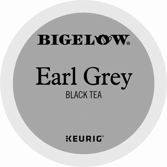 Bigelow, Earl Grey Black Tea Black Tea K-Cup - Compatible with Keurig Brewer - Black Tea - 24 K-Cup - Caffeinated - 4 / Carton